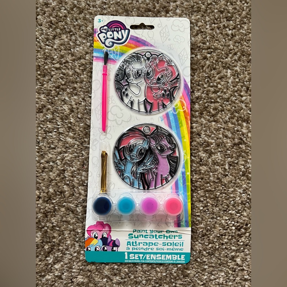 My Little Pony Friendship is Magic Paint Your Own Suncatchers Set Kit DIY Craft